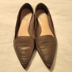 Tan Pointed Toe Flats - Size 8